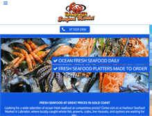 Tablet Screenshot of harbourseafoodmarket.com.au